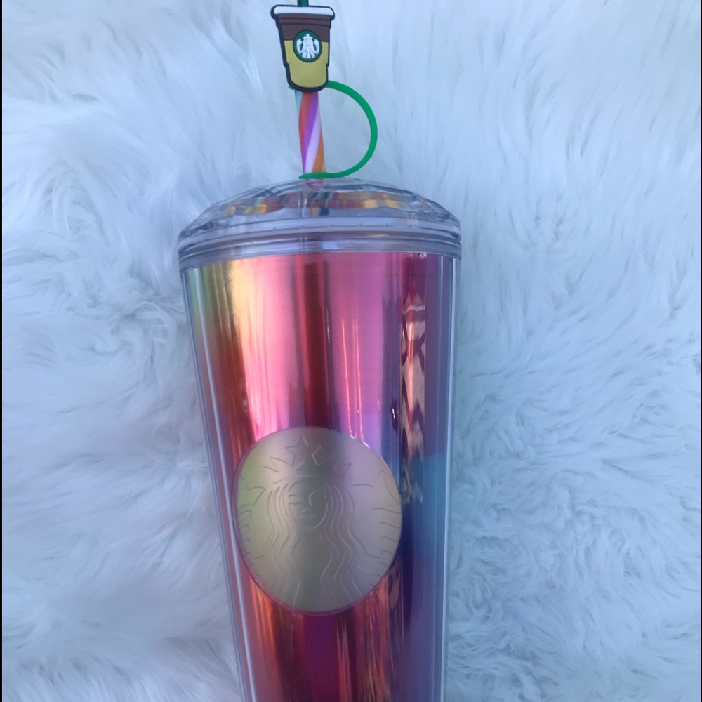 Starbucks rainbow pattern cup 24 Oz